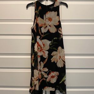 Karen Kane Sheer Lined Floral Dress